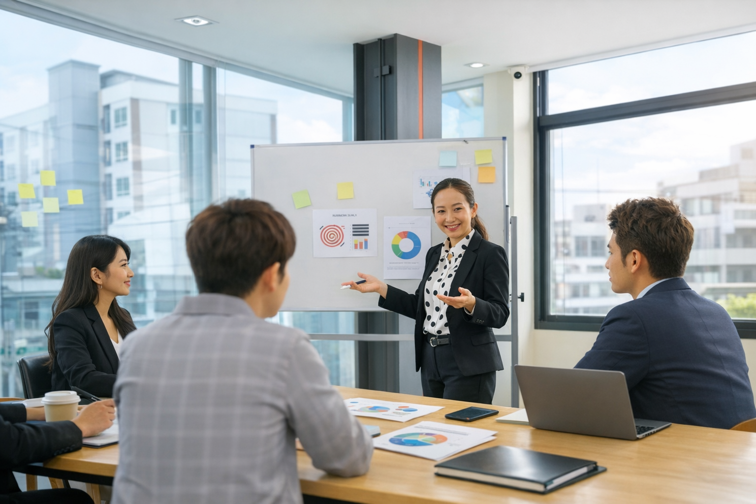 社内ミーティングの様子